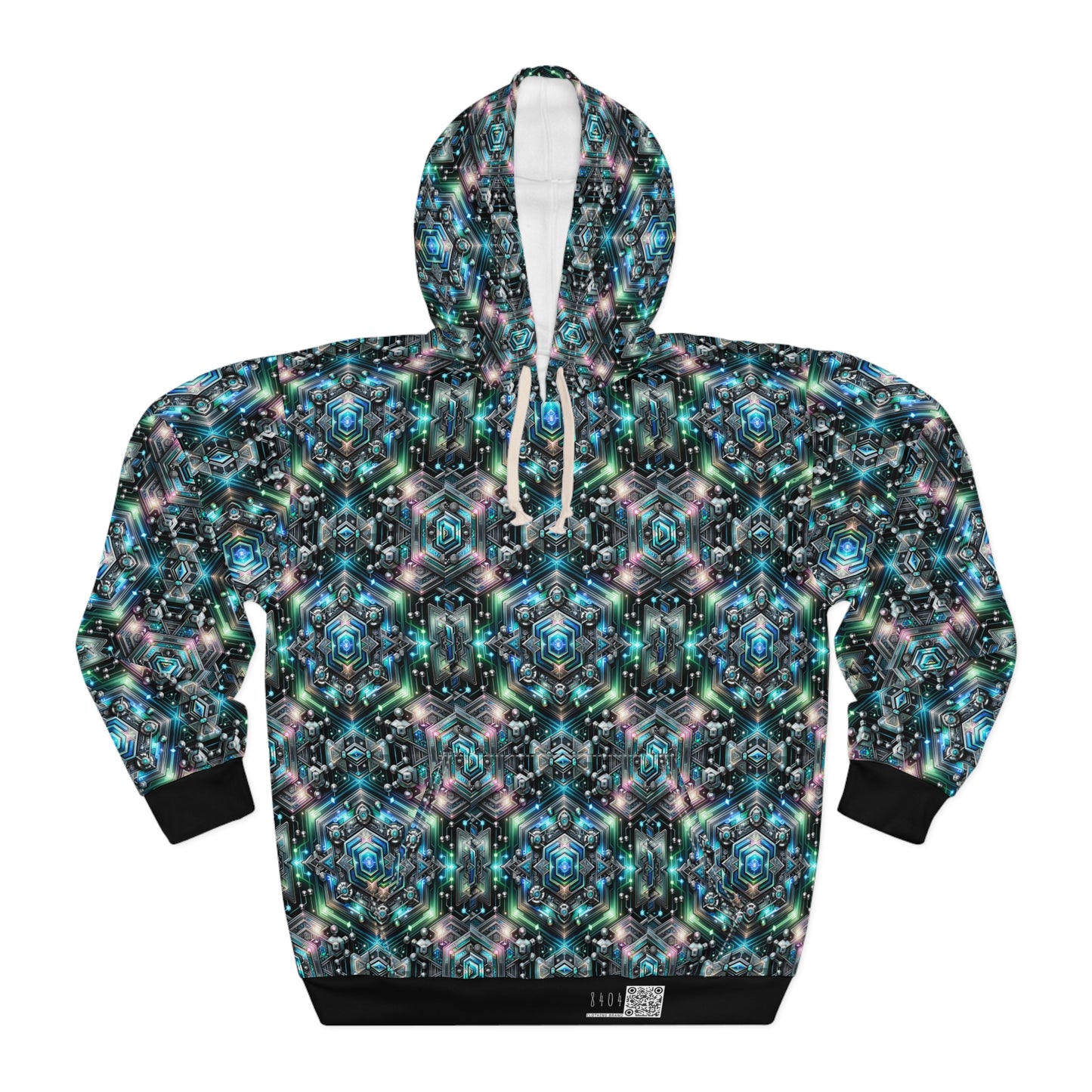 Tech-Infused Futurism Futuristic Tech Pullover Hoodie - 8404 Design-63