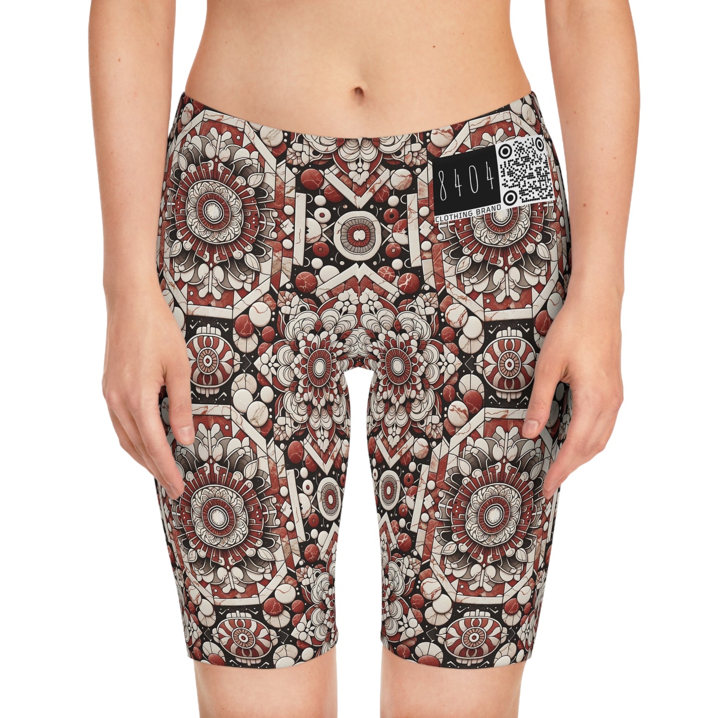Neo Jomon Sculptural Aesthetics Artisanal Streetwear Women's Bike Shorts - 8404 Design-55
