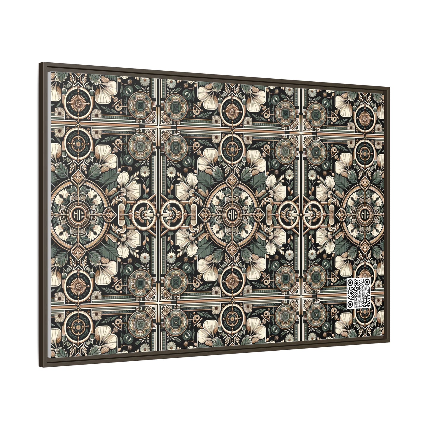 Cyber Garden Party Tech Garden Extravaganza Matte Canvas, Framed (multi-Color) - 8404 Design-66 A