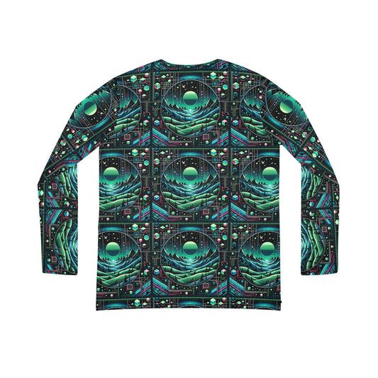 Digital Adventure Graphics Digital Explorer Women's Long Sleeve V-Neck Shirt - 8404 Design-59