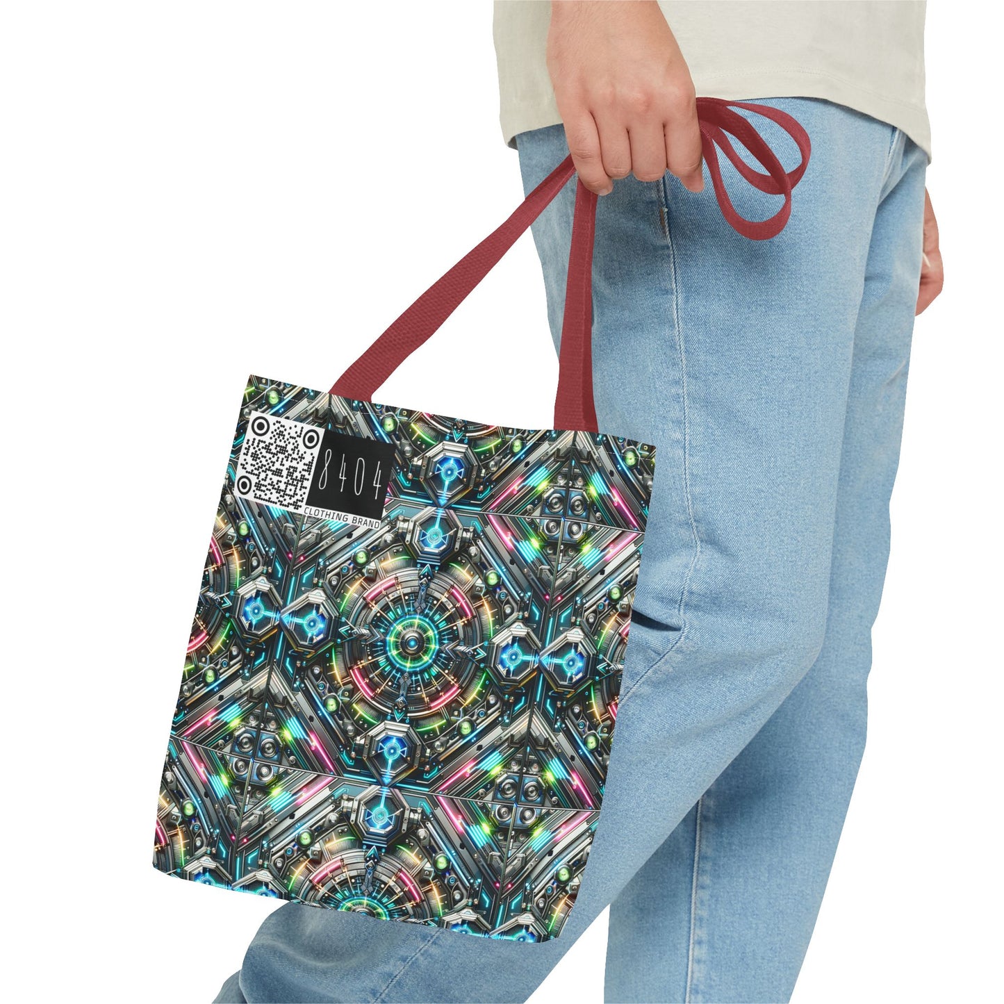 Tech-Infused Futurism Futuristic Tech Tote Bag - 8404 Design-53