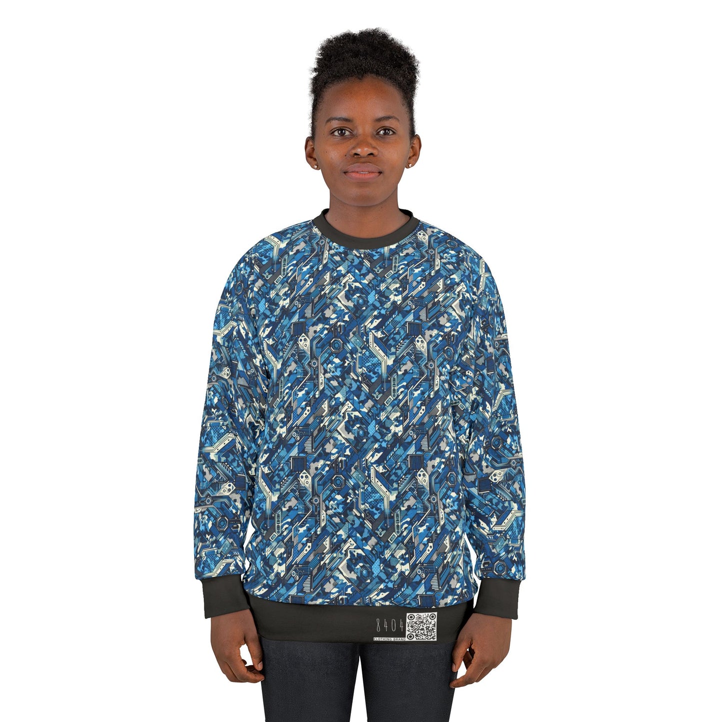 Tech Urban Camo Tech-Forward Streetwear With a Futuristic Military Edge Sweatshirt - 8404 Design-39