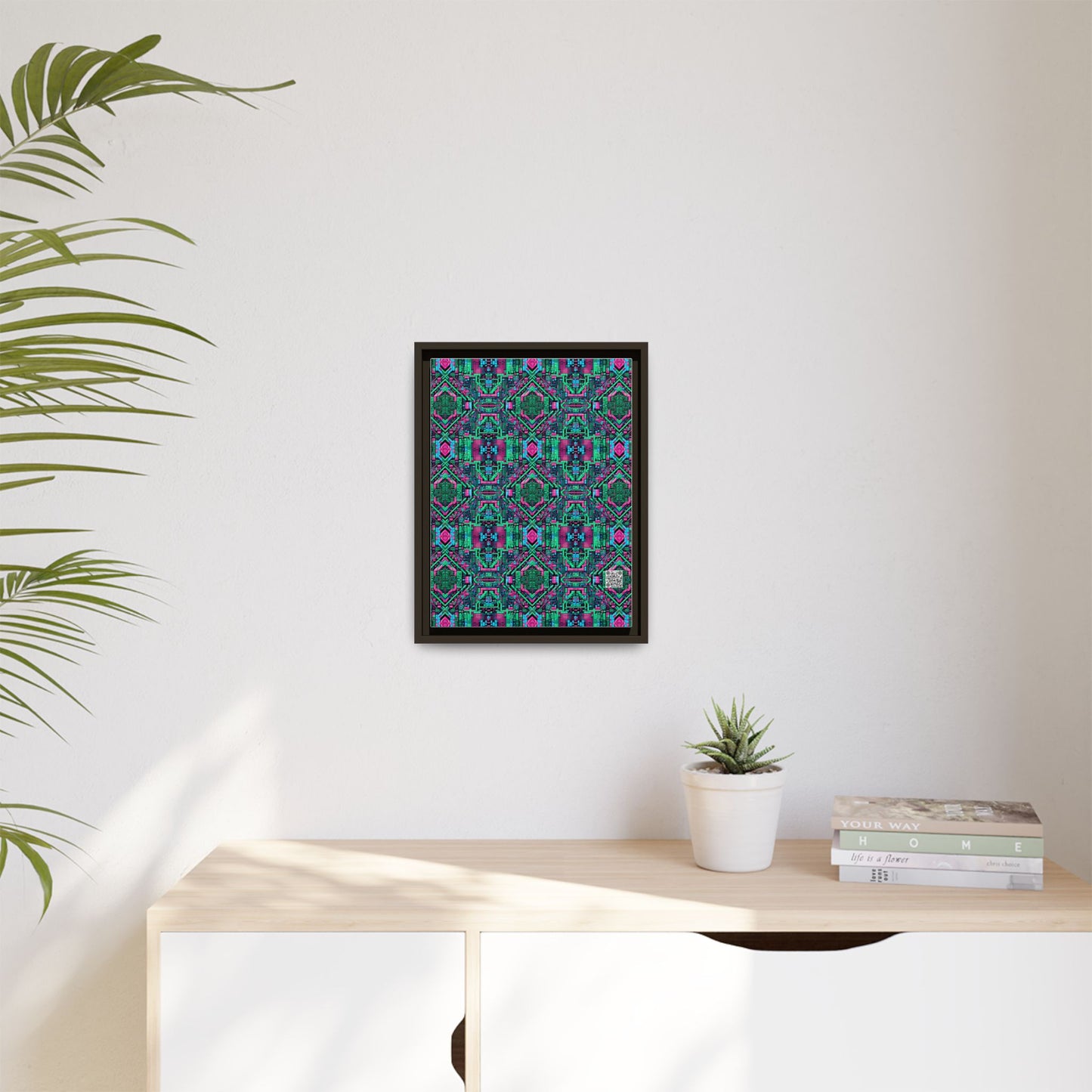 Digital Glitch Vibes Tech-Inspired Streetwear Matte Canvas, Framed (multi-Color) - 8404 Design-71 A