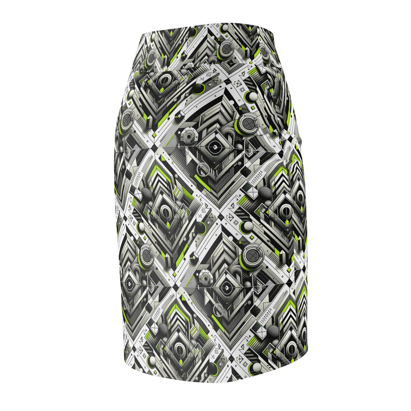 Elevated Sporty Tech Tech-Forward Streetwear Women's Pencil Skirt - 8404 Design-70