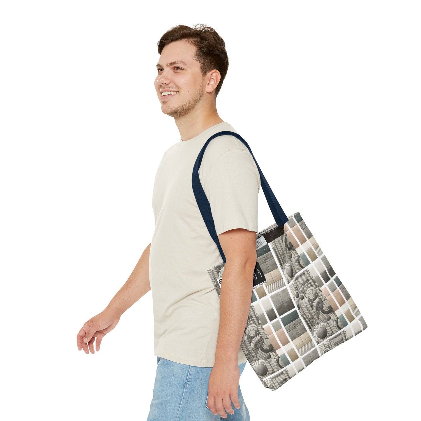 Tech Utility Chic Tech-Forward Minimalist Tote Bag - 8404 Design-59