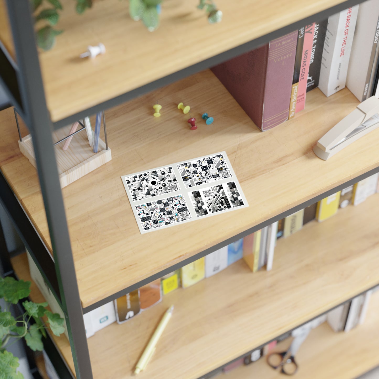 Digital Modern Minimalism Sticker Sheets - 8404 Design-88