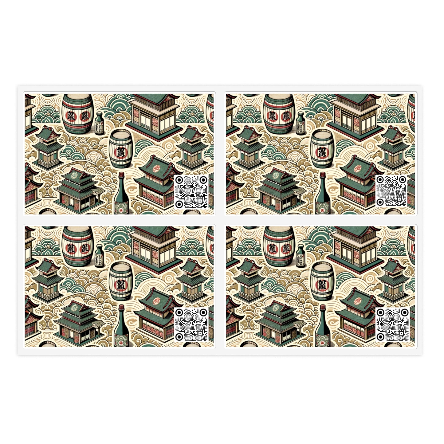 Cultural Artisanal Fusion Contemporary Cultural Elegance Sticker Sheets - 8404 Design-68