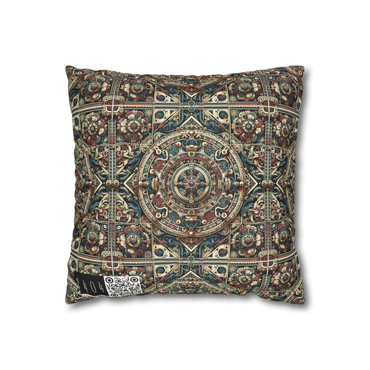 Urban Renaissance Historical Fusion With Street Edge Faux Suede Square Pillowcase - 8404 Design-57