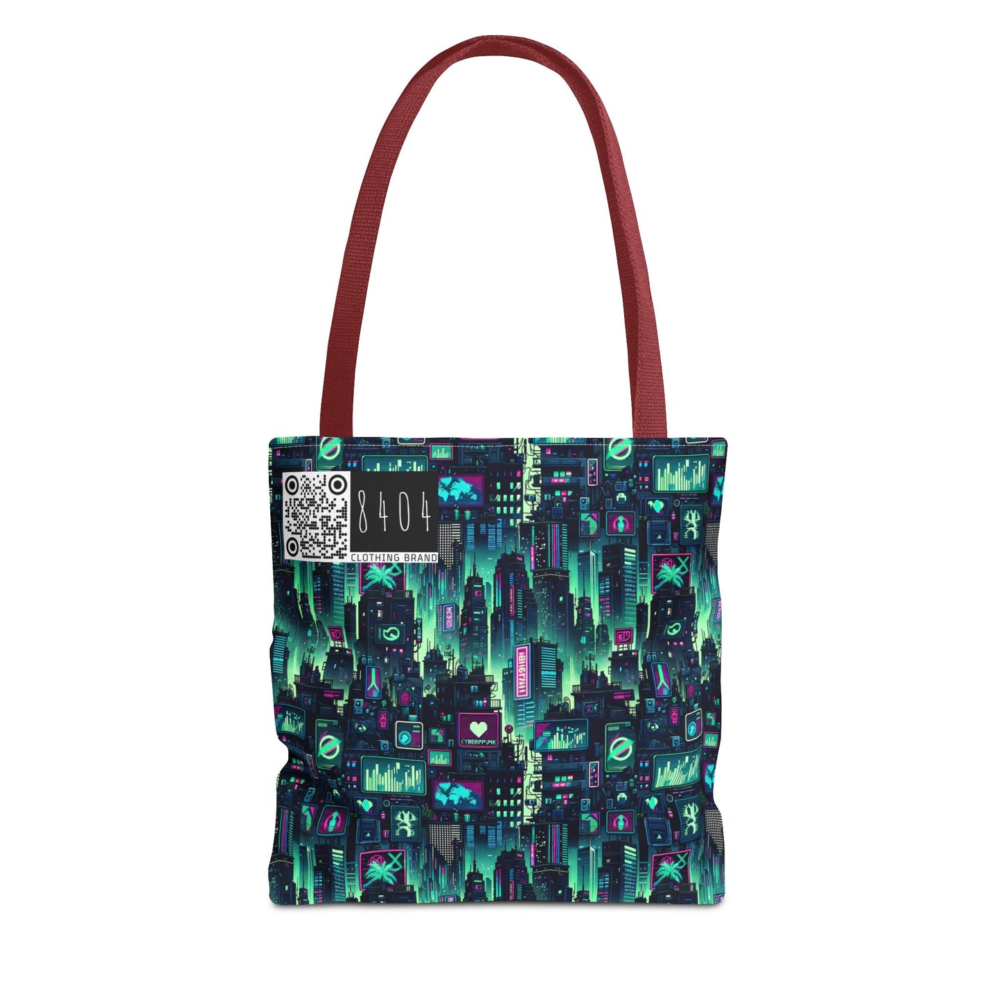 Tech Noir Graphics Futuristic Cyberpunk Tote Bag - 8404 Design-52