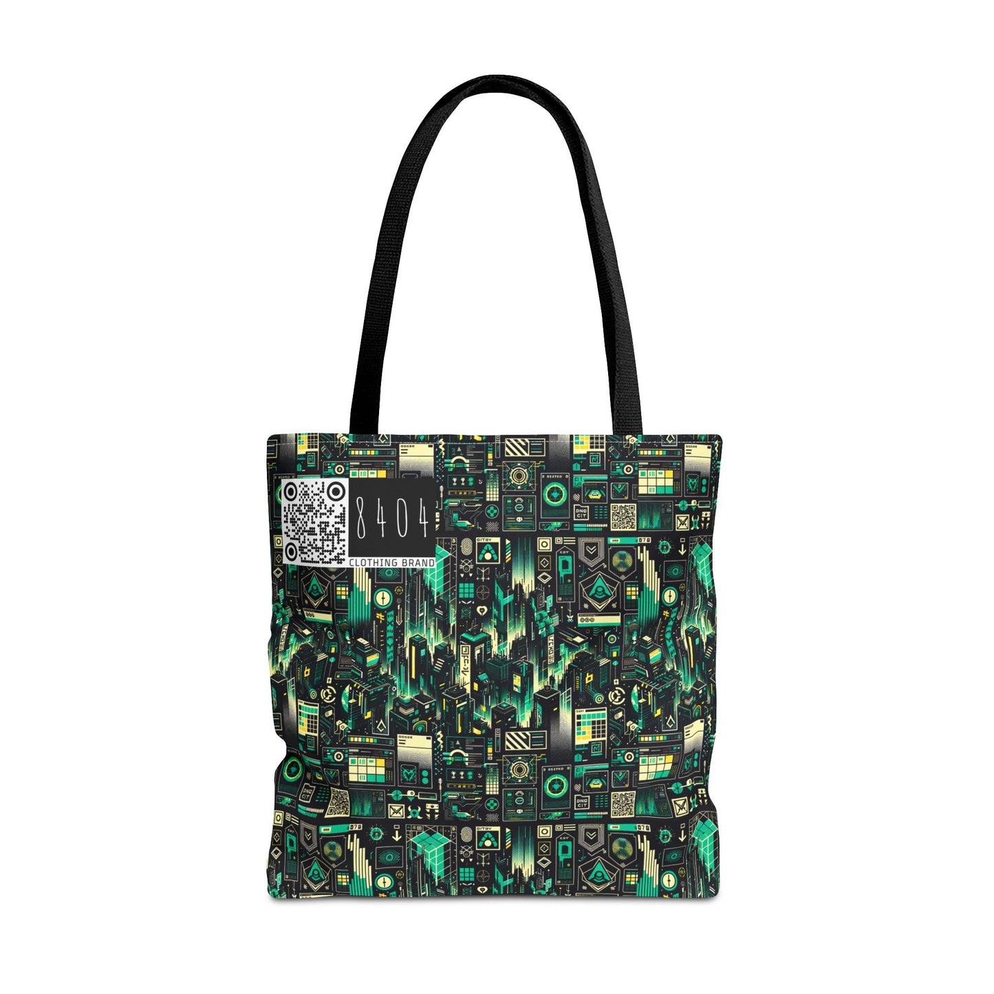 Digital Dystopia Tech Noir Tote Bag - 8404 Design-63