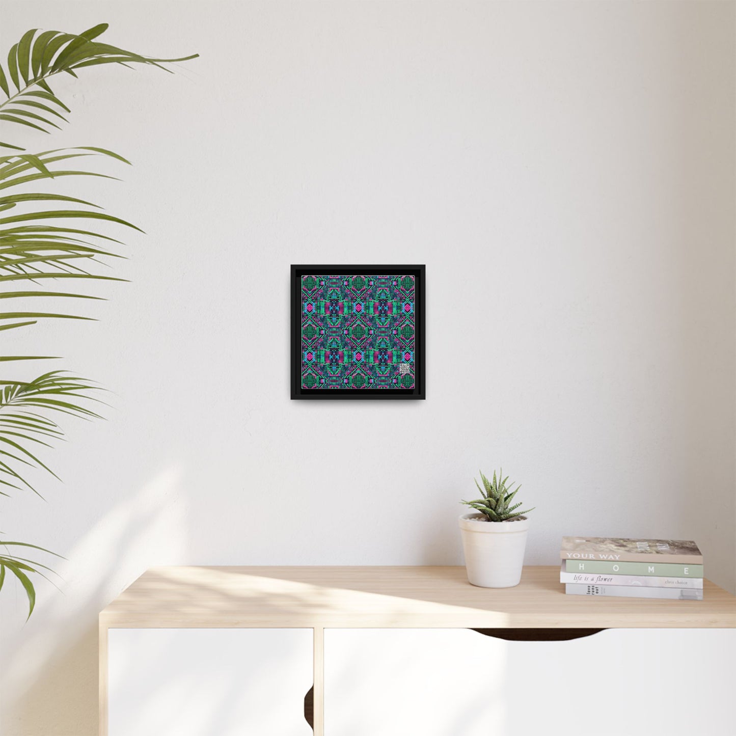 Digital Glitch Vibes Tech-Inspired Streetwear Matte Canvas, Framed (multi-Color) - 8404 Design-71 B