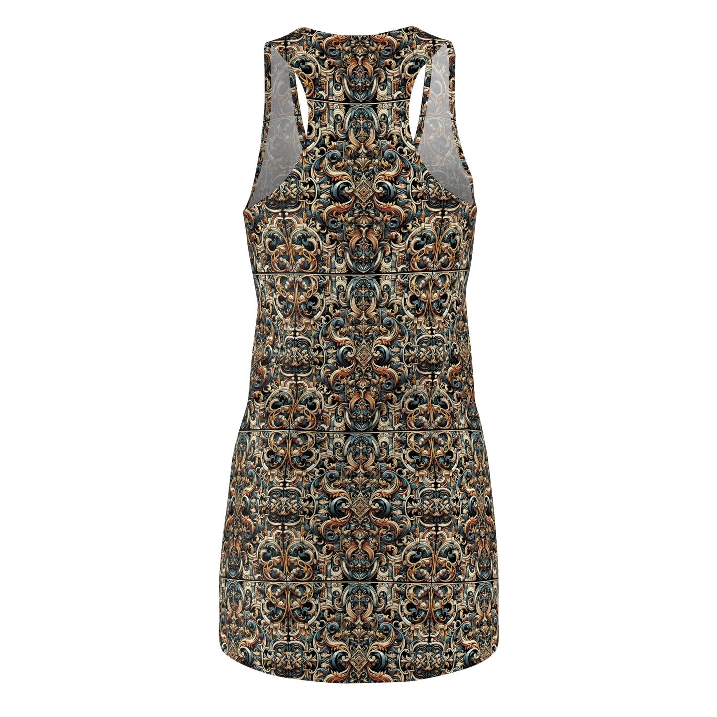 Urban Renaissance Historical Fusion With Street Edge Women's Cut & Sew Racerback Dress - 8404 Design-59