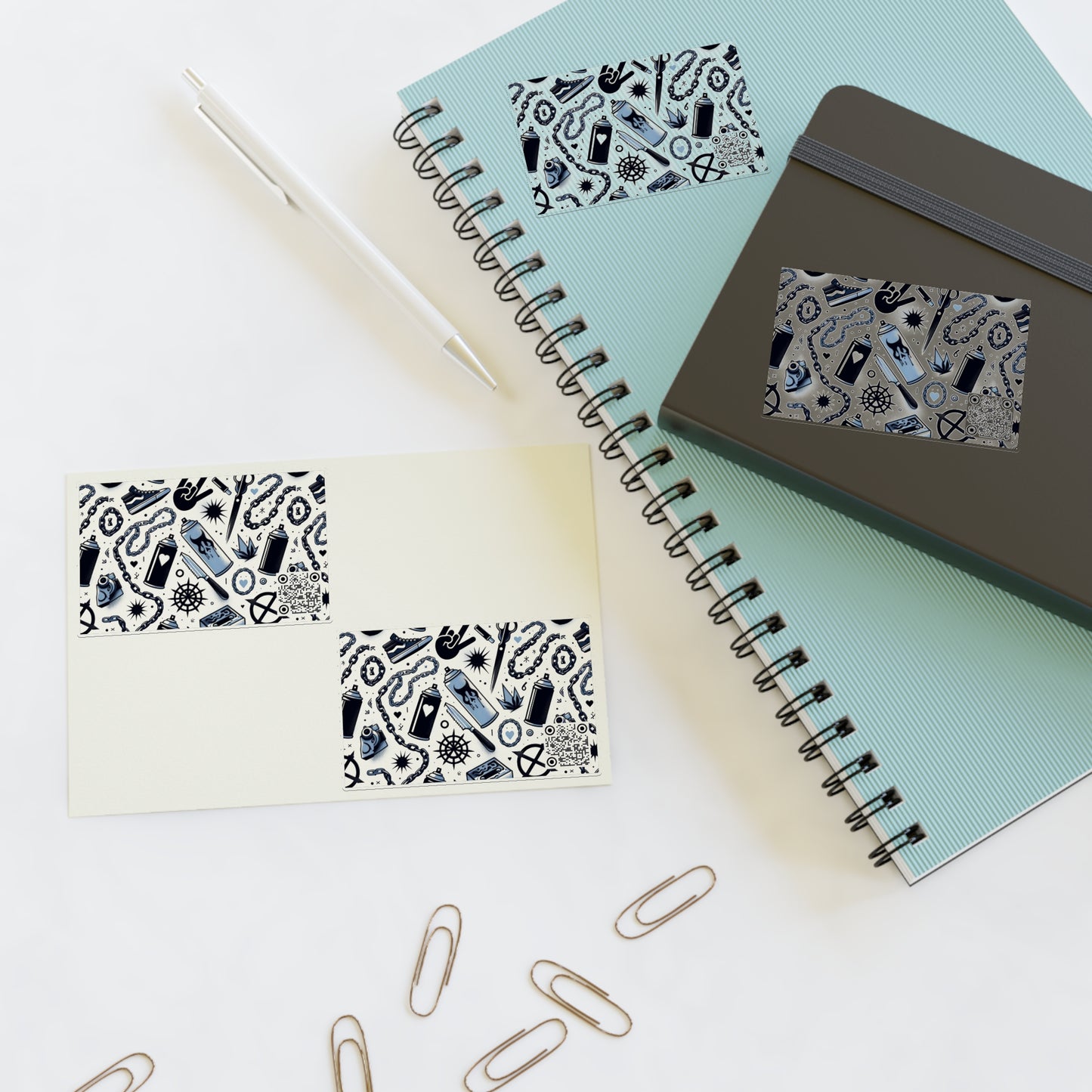 Cultural Rebellion Graphics Edgy and Rebellious With a Hint of Nostalgia Sticker Sheets - 8404 Design-57