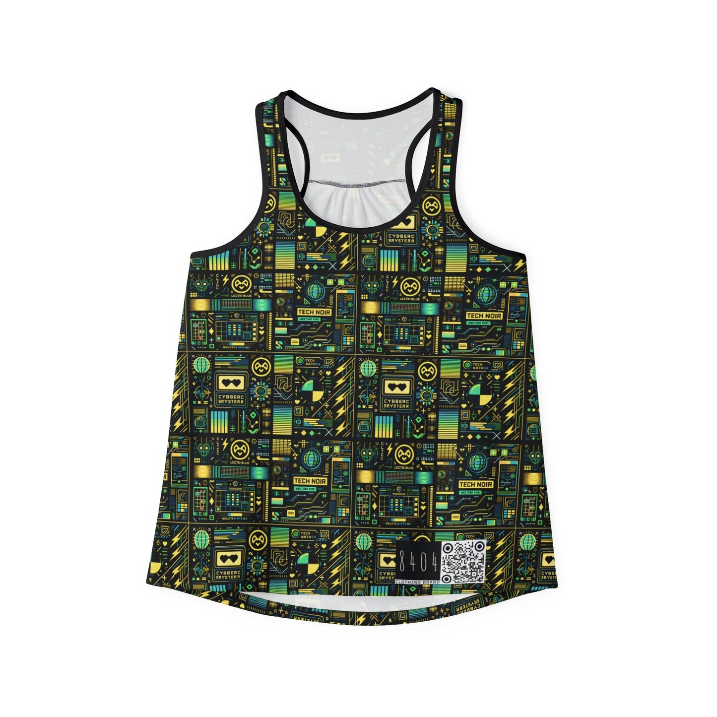 Digital Dystopia Tech Noir Women's Tank Top - 8404 Design-57