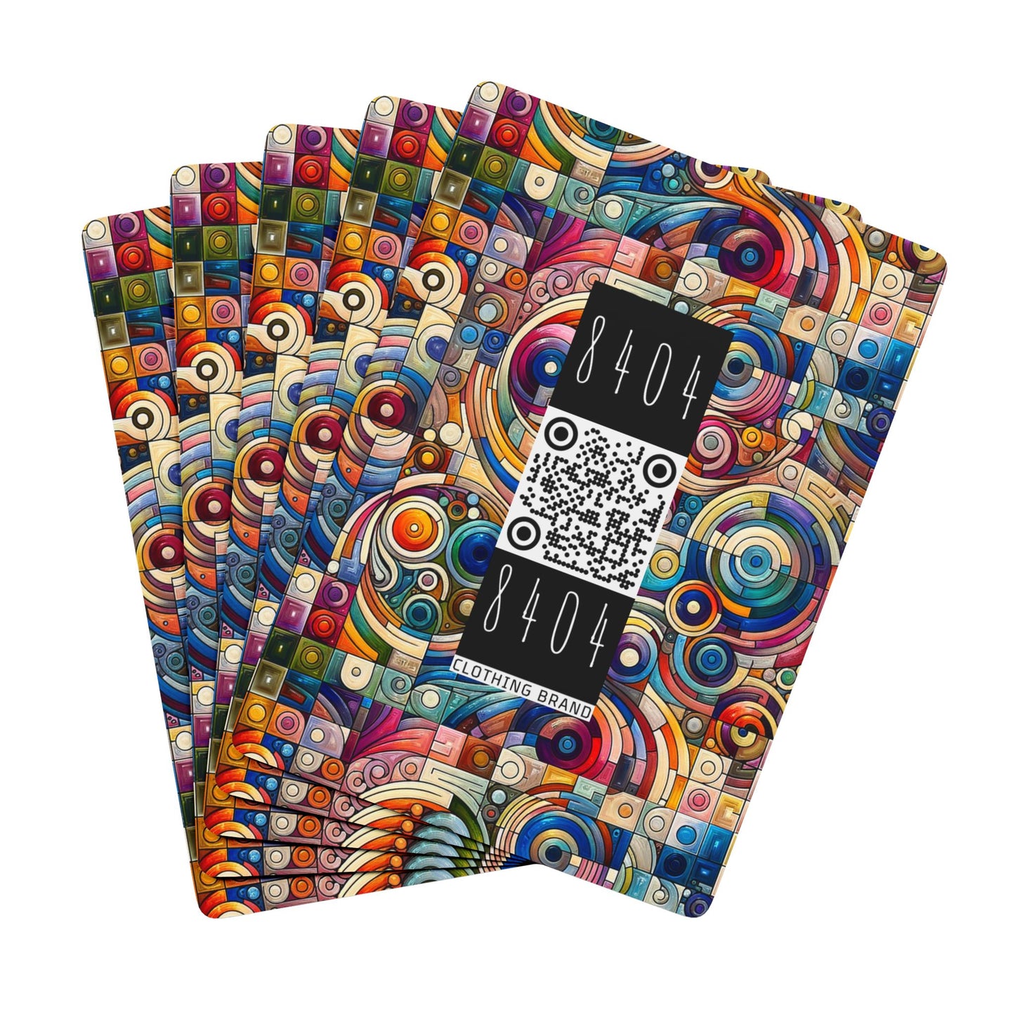 Digital Artistic Expression Artistic Streetwear Poker Playing Cards - 8404 Design-49 B
