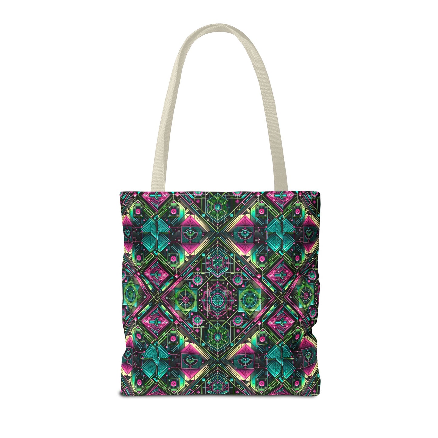 Tech-Infused Graphics Tech-Forward Streetwear Tote Bag - 8404 Design-45