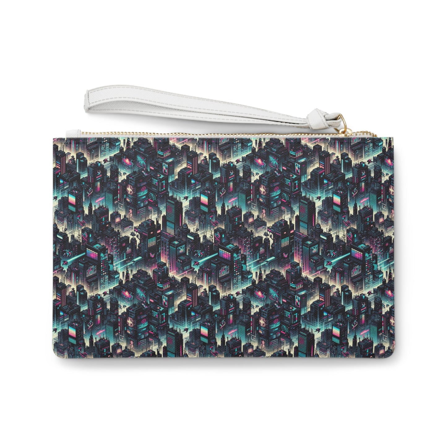 Digital Rebellion Tech-Inspired Streetwear Clutch Bag - 8404 Design-51