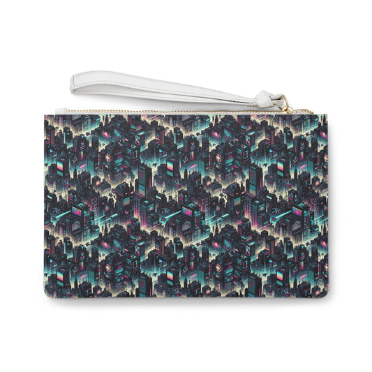 Digital Rebellion Tech-Inspired Streetwear Clutch Bag - 8404 Design-51