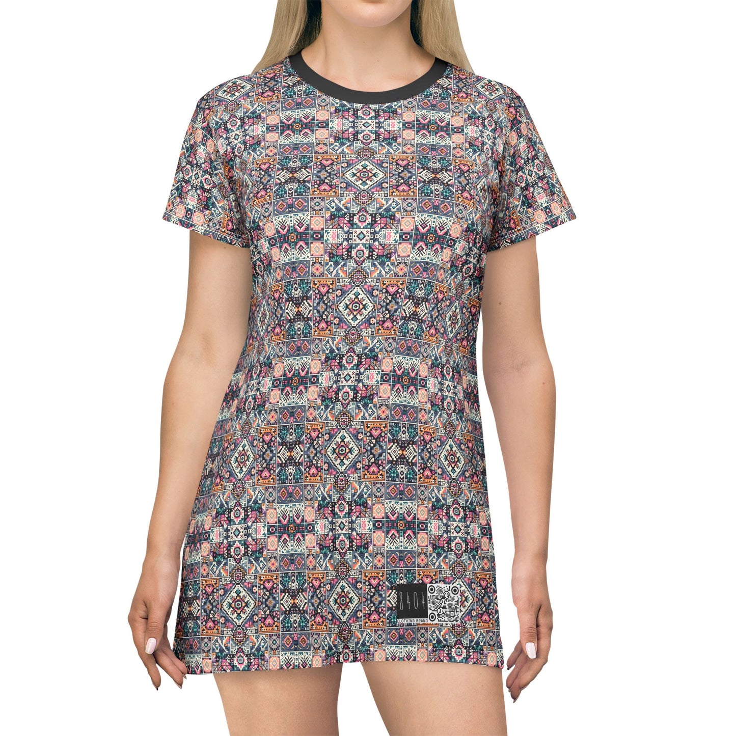Digital Artisanal Fusion Digital Artisanal T-Shirt Dress - 8404 Design-65