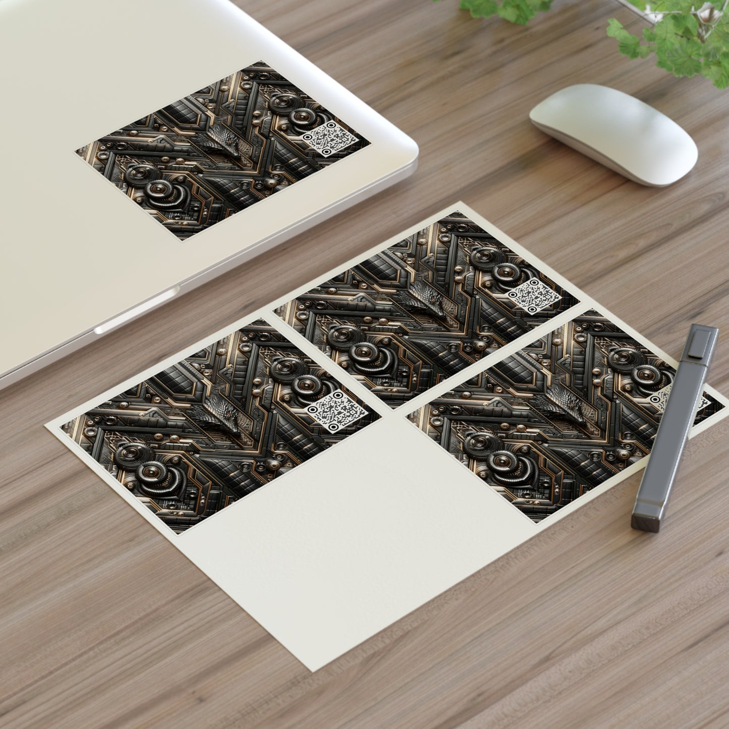 Tech Noir Fusion Sleek Tech Luxe Sticker Sheets - 8404 Design-49