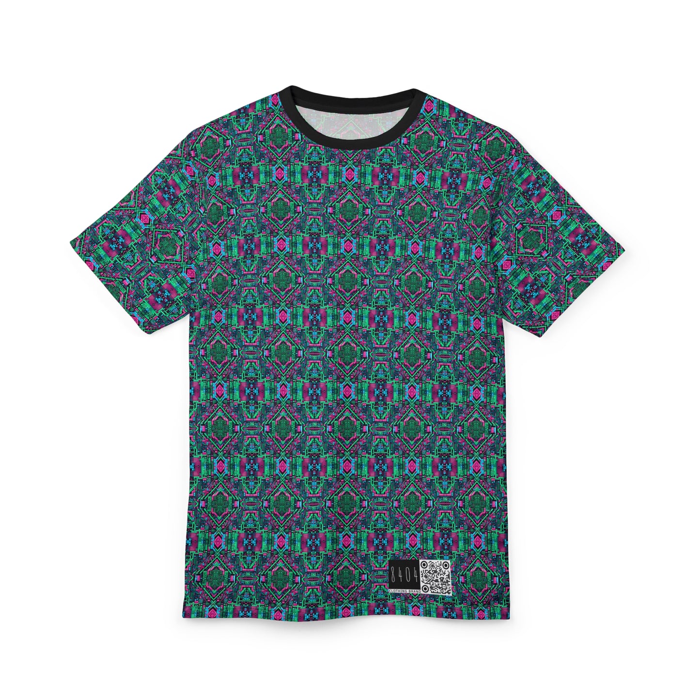 Digital Glitch Vibes Tech-Inspired Streetwear Unisex Cut & Sew Tee - 8404 Design-71