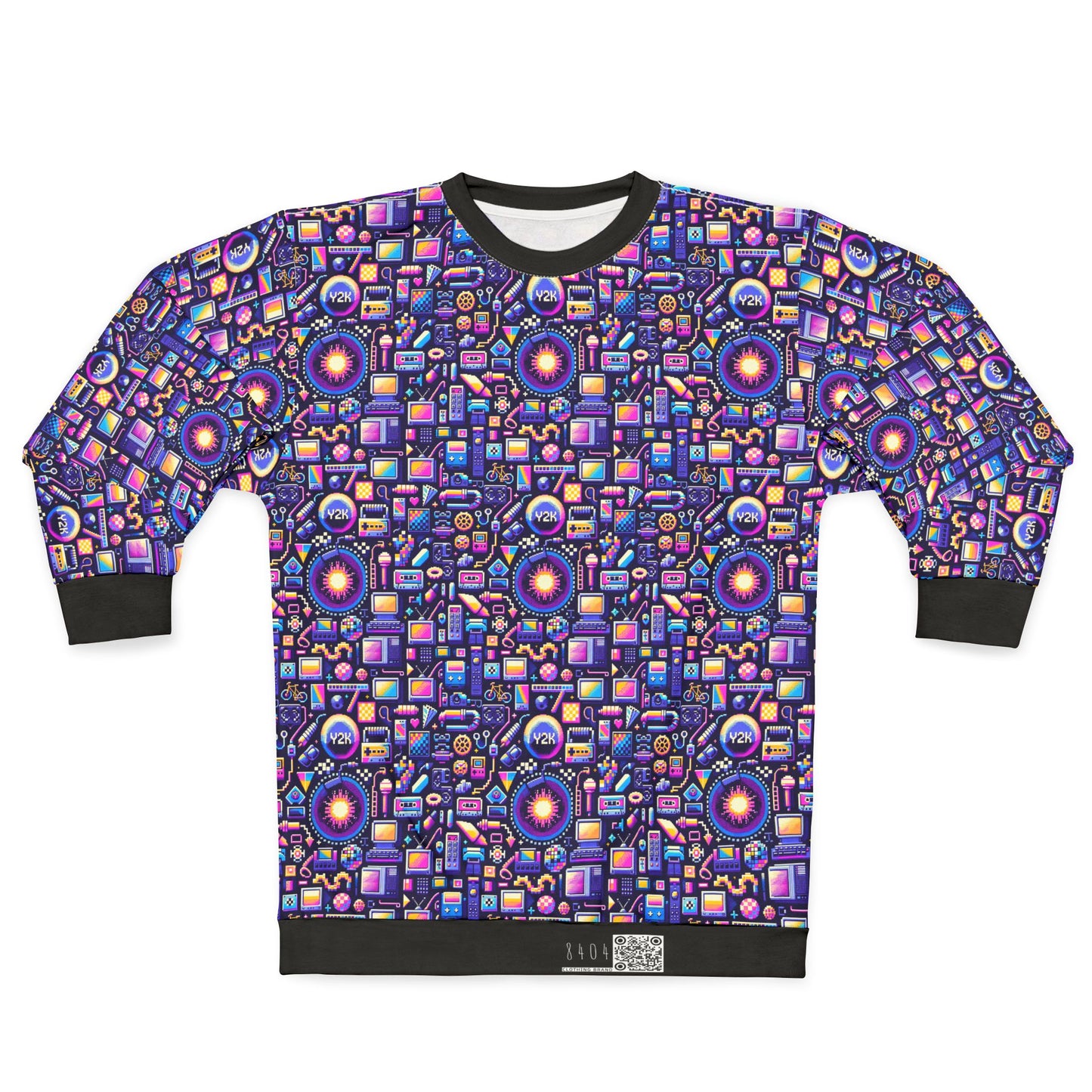 Digital Nostalgia Modern Retro Fusion Sweatshirt - 8404 Design-64