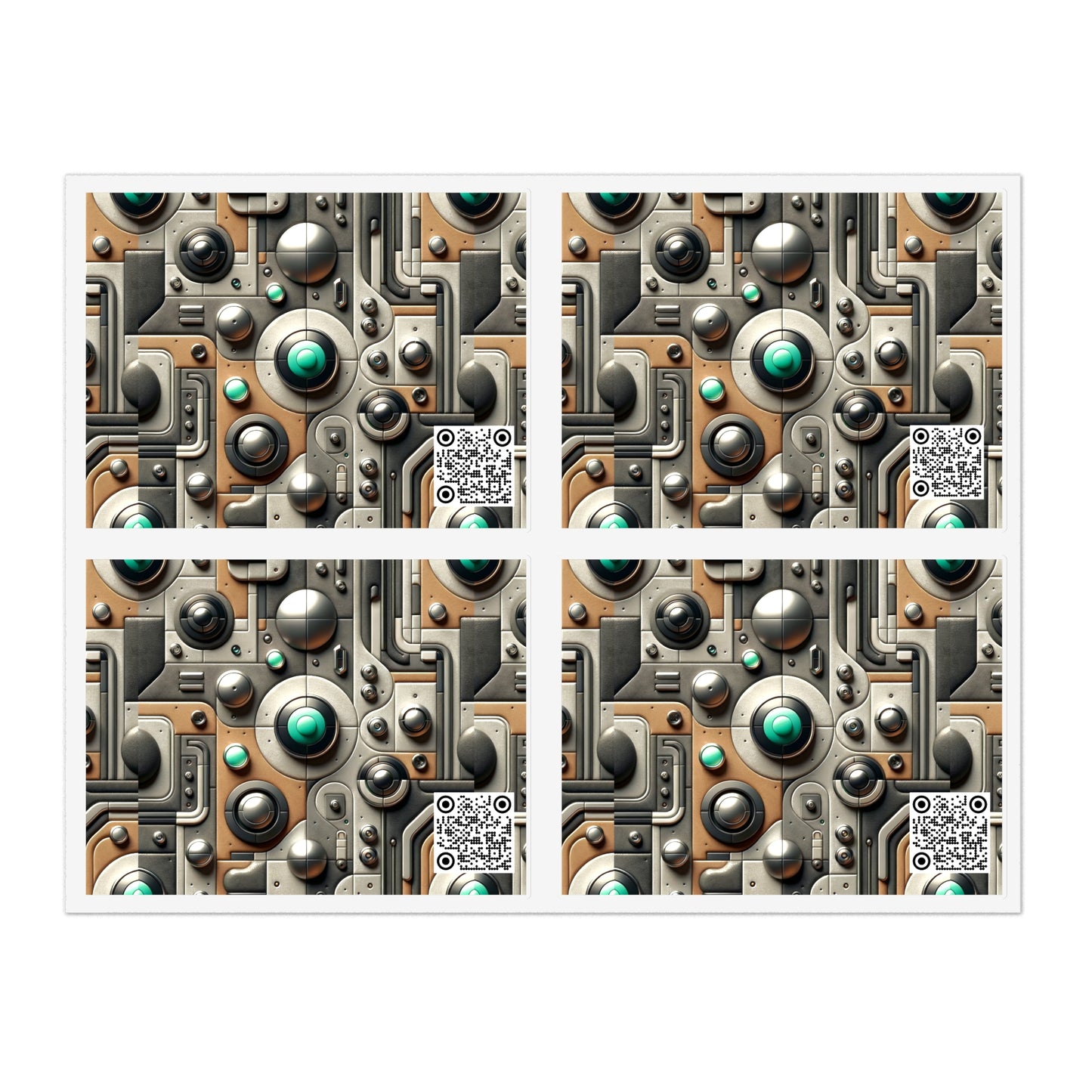 Tech Utility Chic Tech-Forward Minimalist Sticker Sheets - 8404 Design-54
