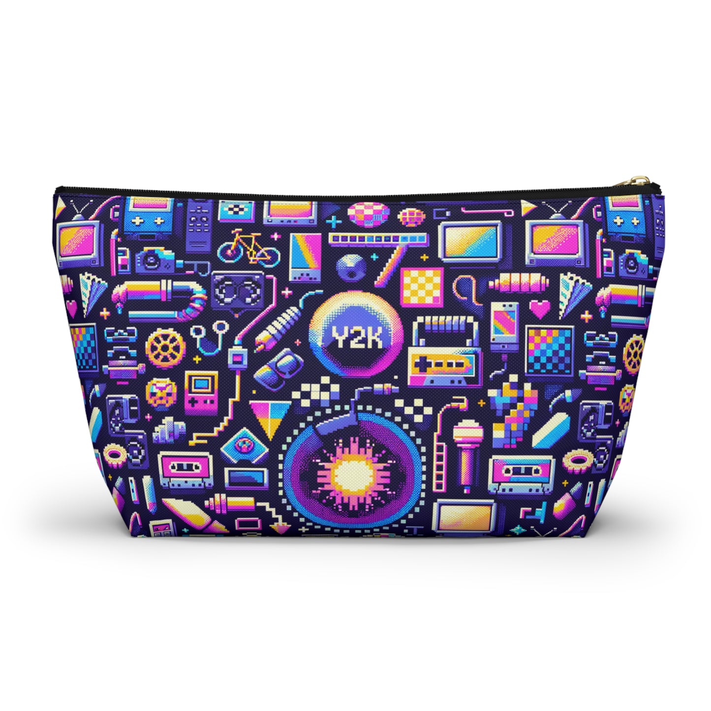 Digital Nostalgia Modern Retro Fusion Accessory Pouch W T-Bottom - 8404 Design-64