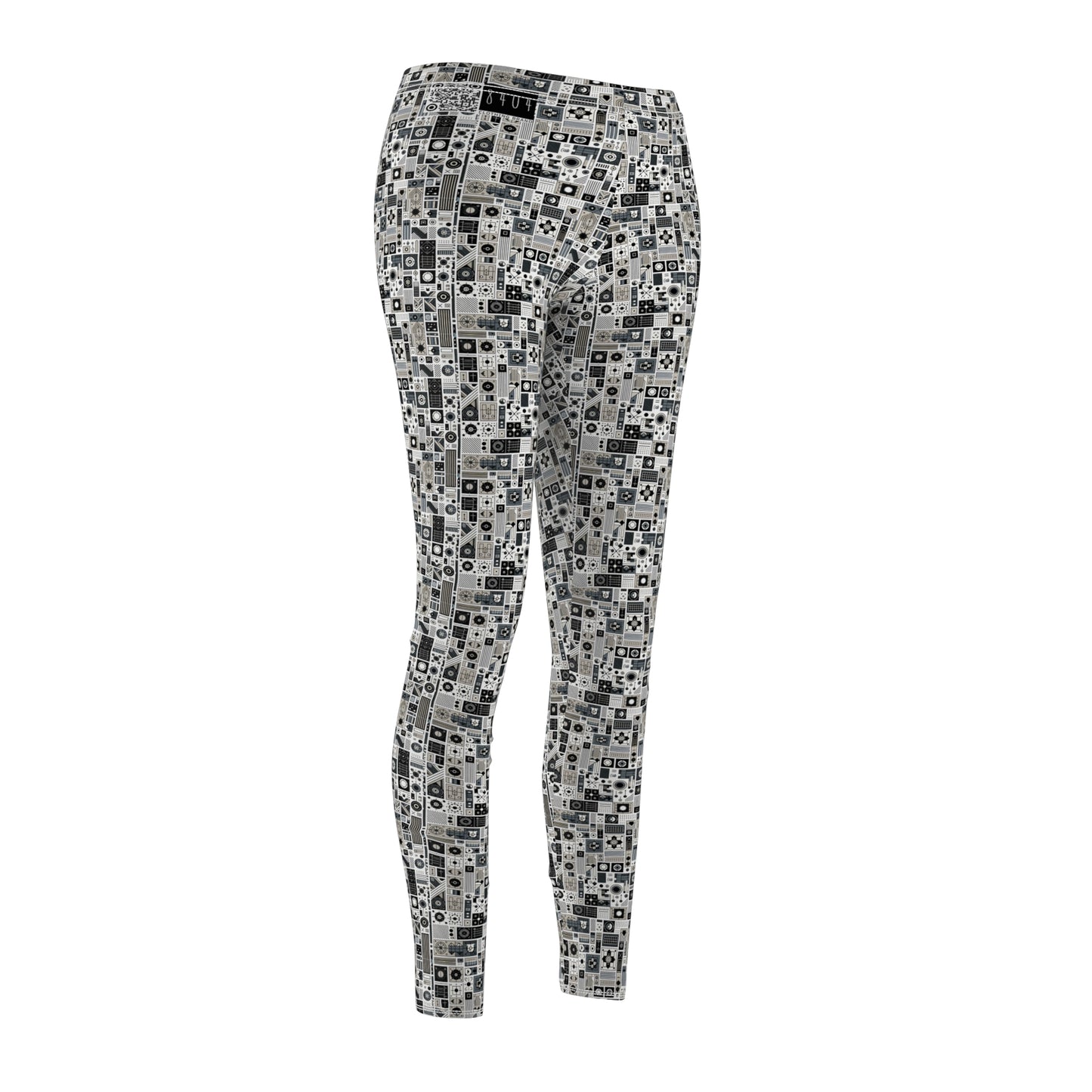 Digital Minimalism Minimalist Tech Women's Cut & Sew Casual Leggings - 8404 Design-45
