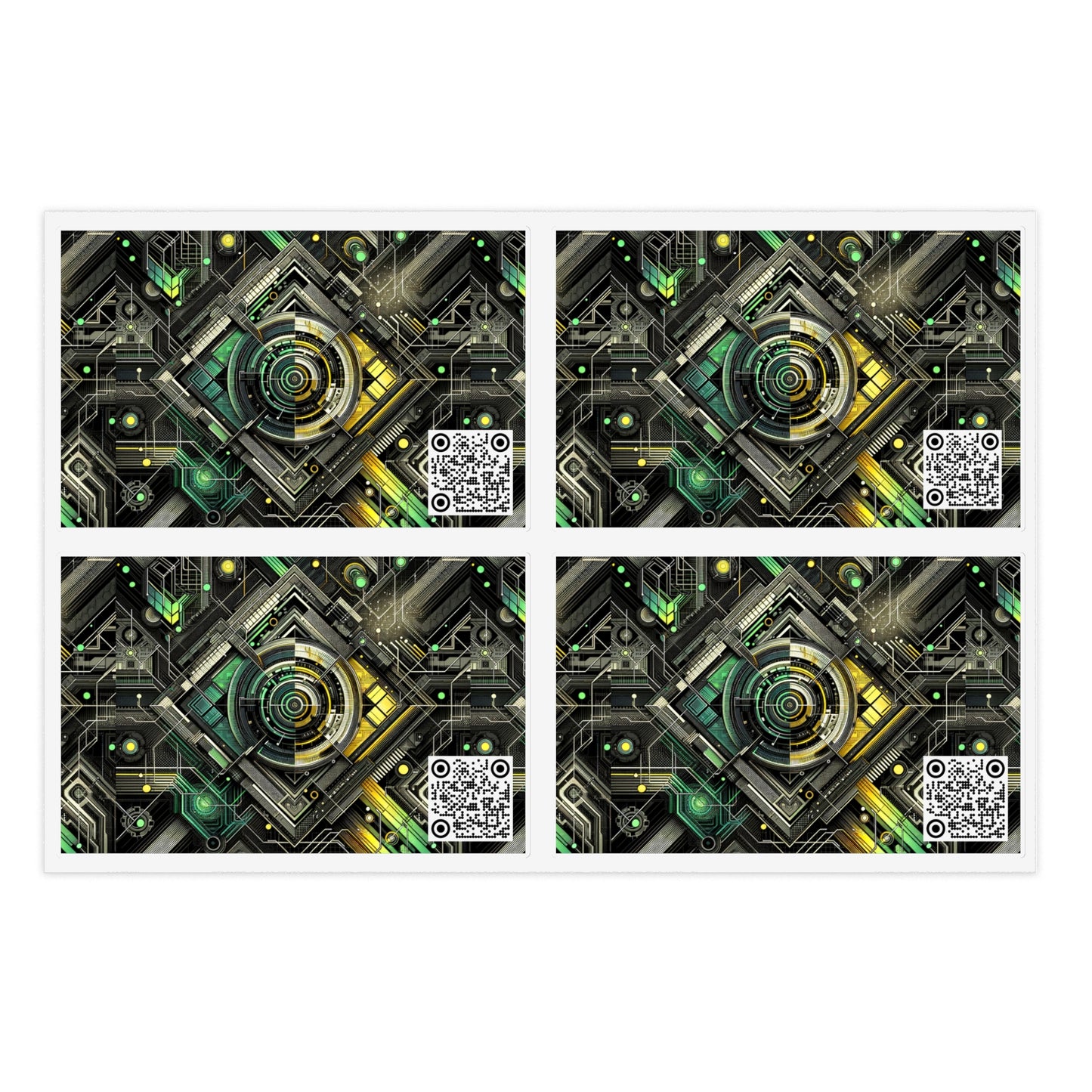 Tech Noir Graphics Tech-Inspired Streetwear Sticker Sheets - 8404 Design-57
