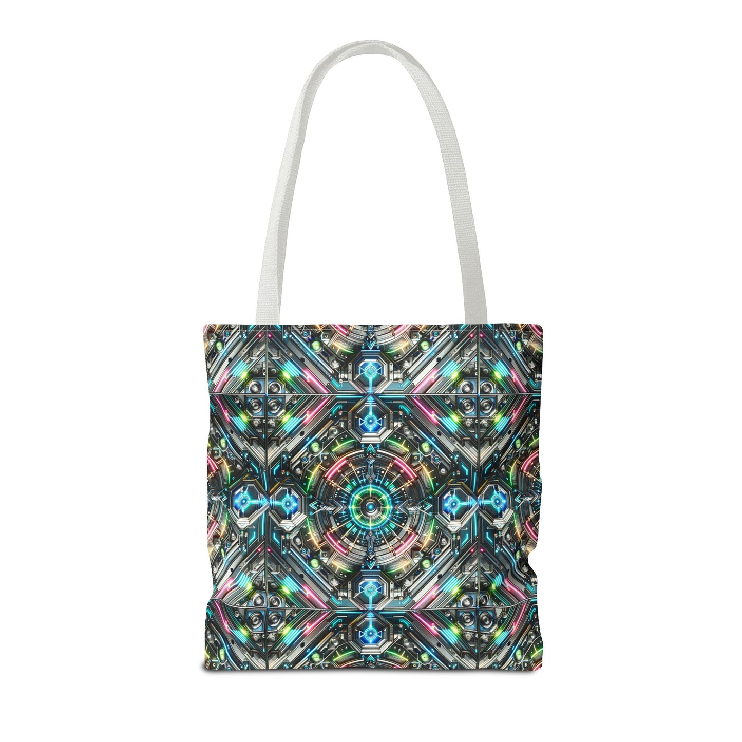Tech-Infused Futurism Futuristic Tech Tote Bag - 8404 Design-53