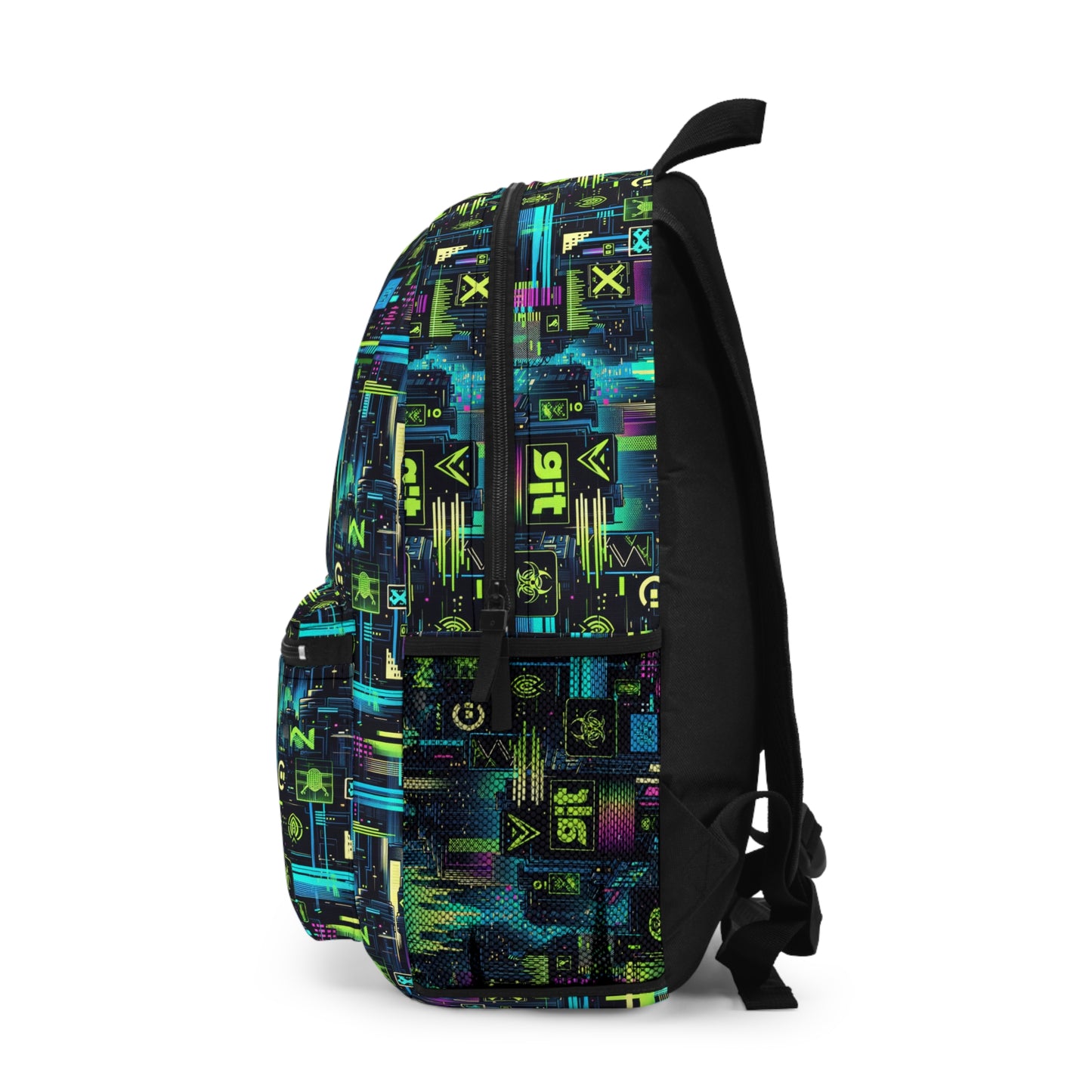Digital Dystopia Tech Noir Backpack - 8404 Design-55