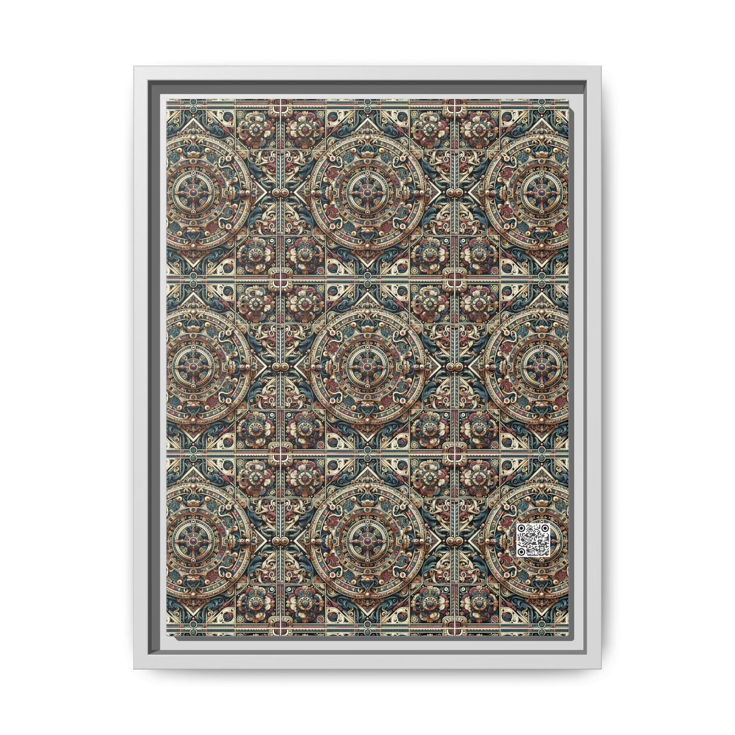 Urban Renaissance Historical Fusion With Street Edge Matte Canvas, Framed (multi-Color) - 8404 Design-57 A