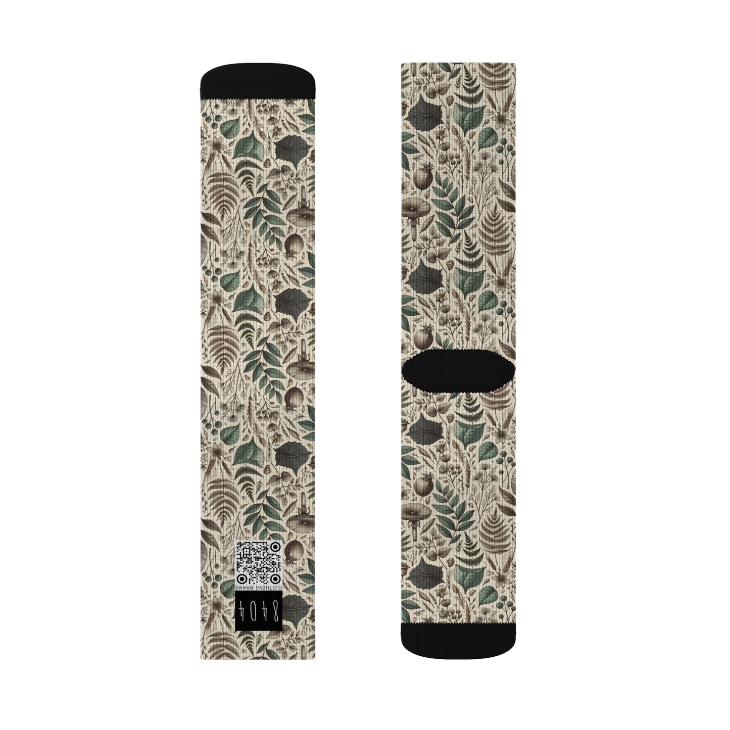 Sustainable Streetwear Modern Eco-Conscious Sublimation Socks - 8404 Design-57