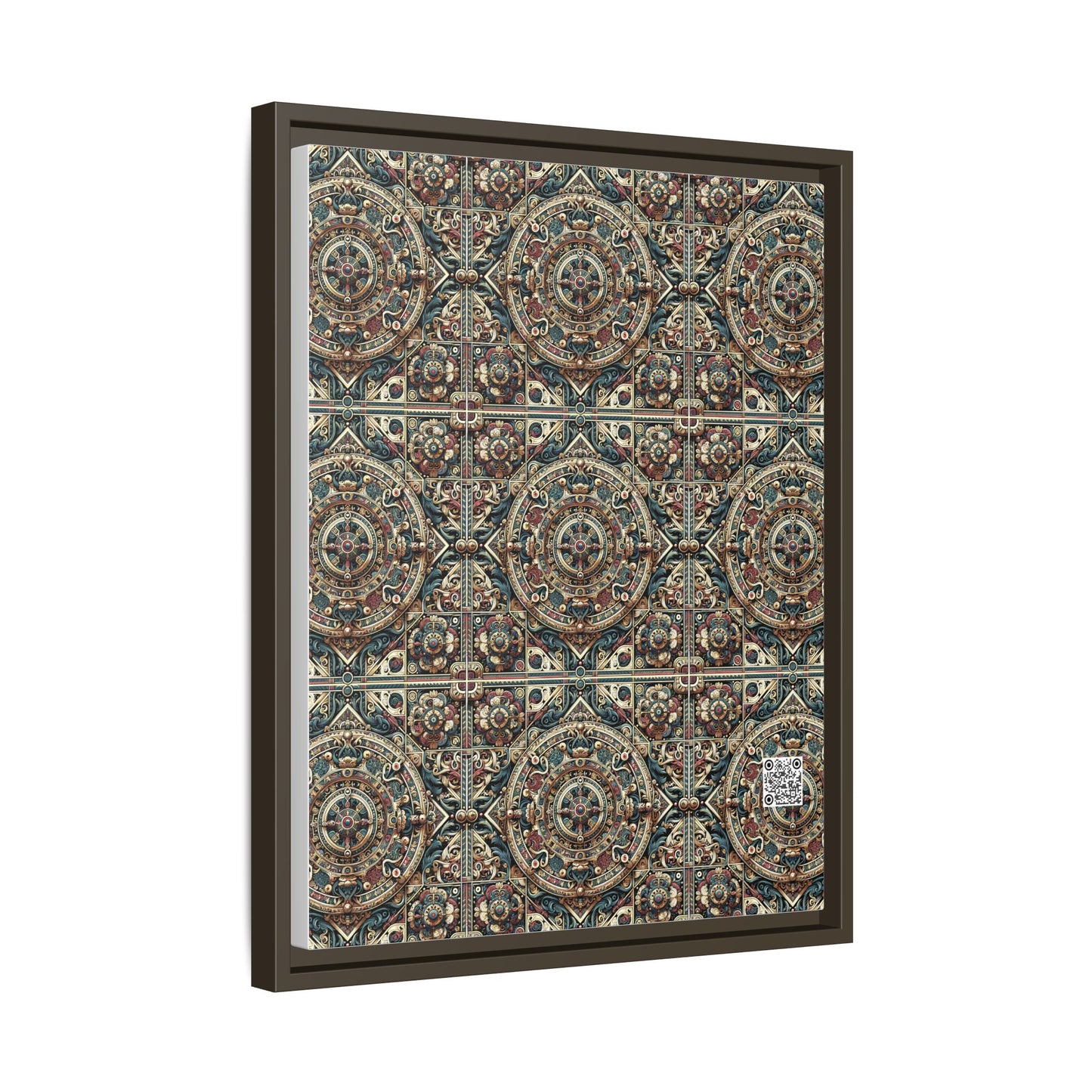 Urban Renaissance Historical Fusion With Street Edge Matte Canvas, Framed (multi-Color) - 8404 Design-57 A