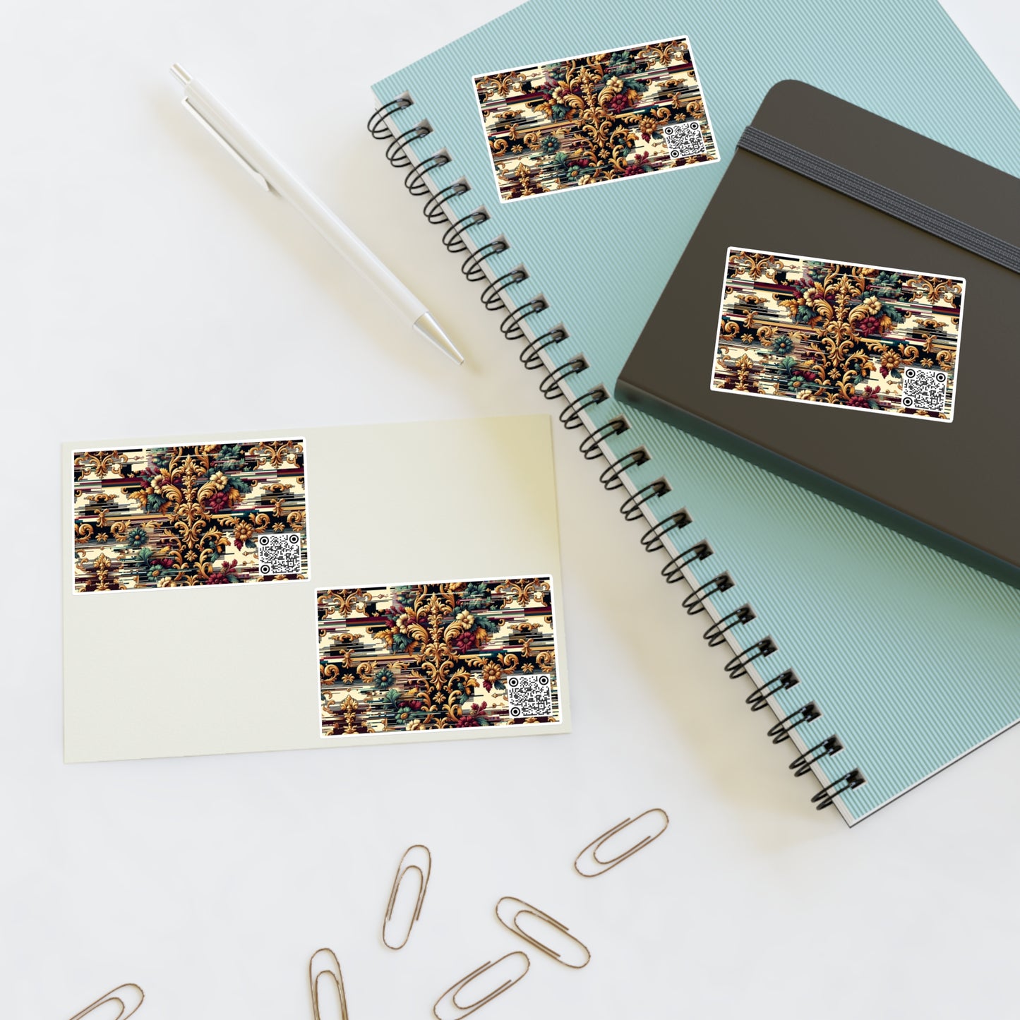 Digital Renaissance Modern Baroque Fusion Sticker Sheets - 8404 Design-63