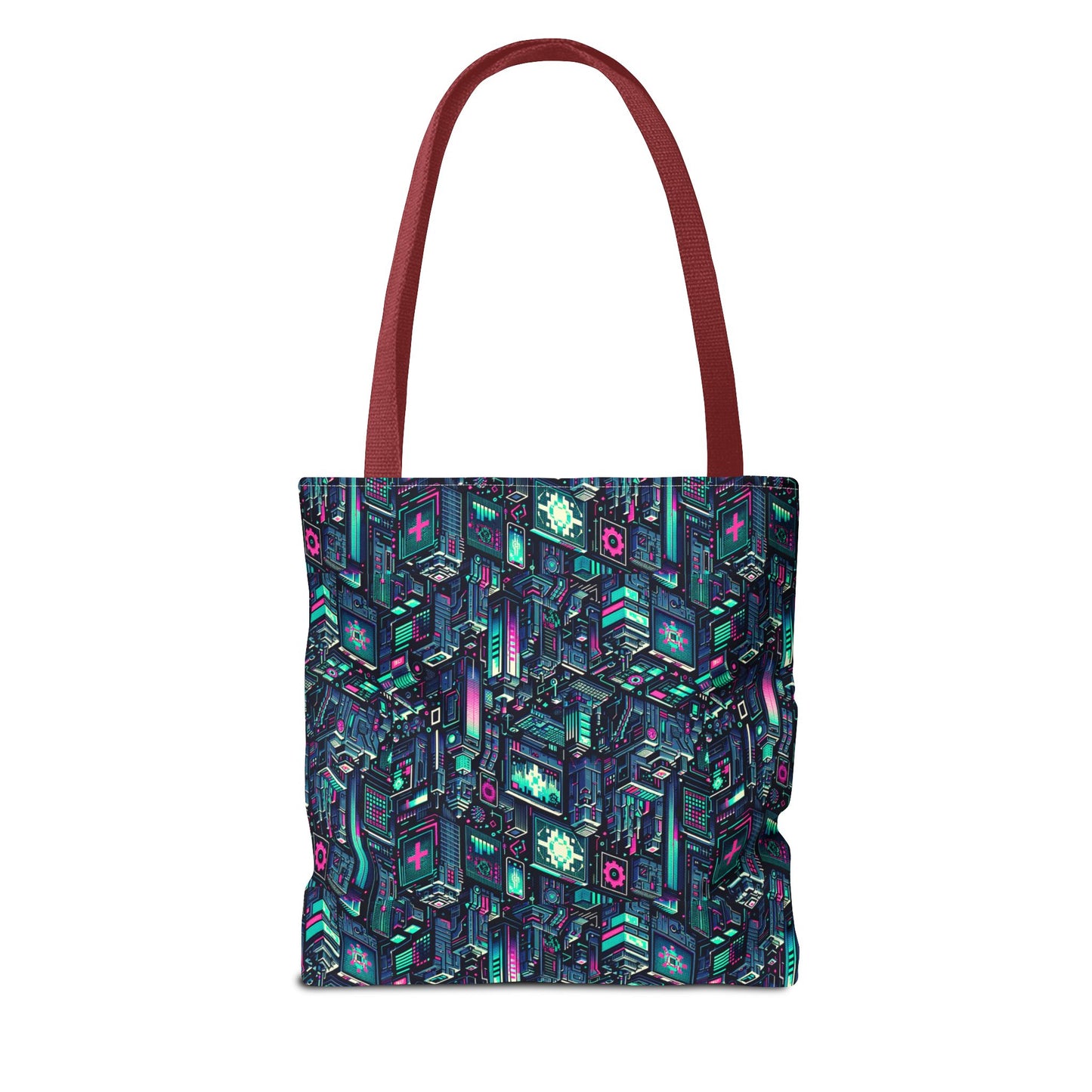 Digital Rebellion Tech-Inspired Streetwear Tote Bag - 8404 Design-58