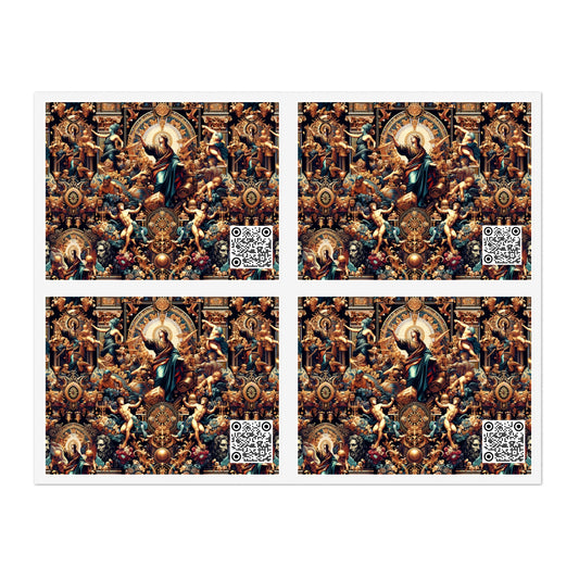 Digital Renaissance Luxurious Streetwear Inspired By Classical Art With a Modern Twist Sticker Sheets - 8404 Design-64