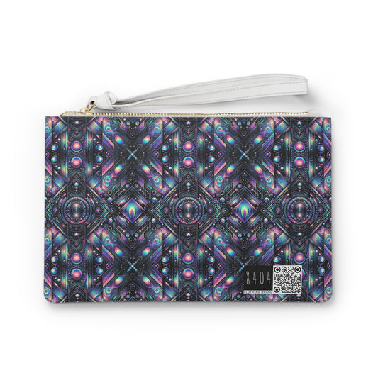 Galactic Hues Tech-Forward Cosmic Fusion Clutch Bag - 8404 Design-58