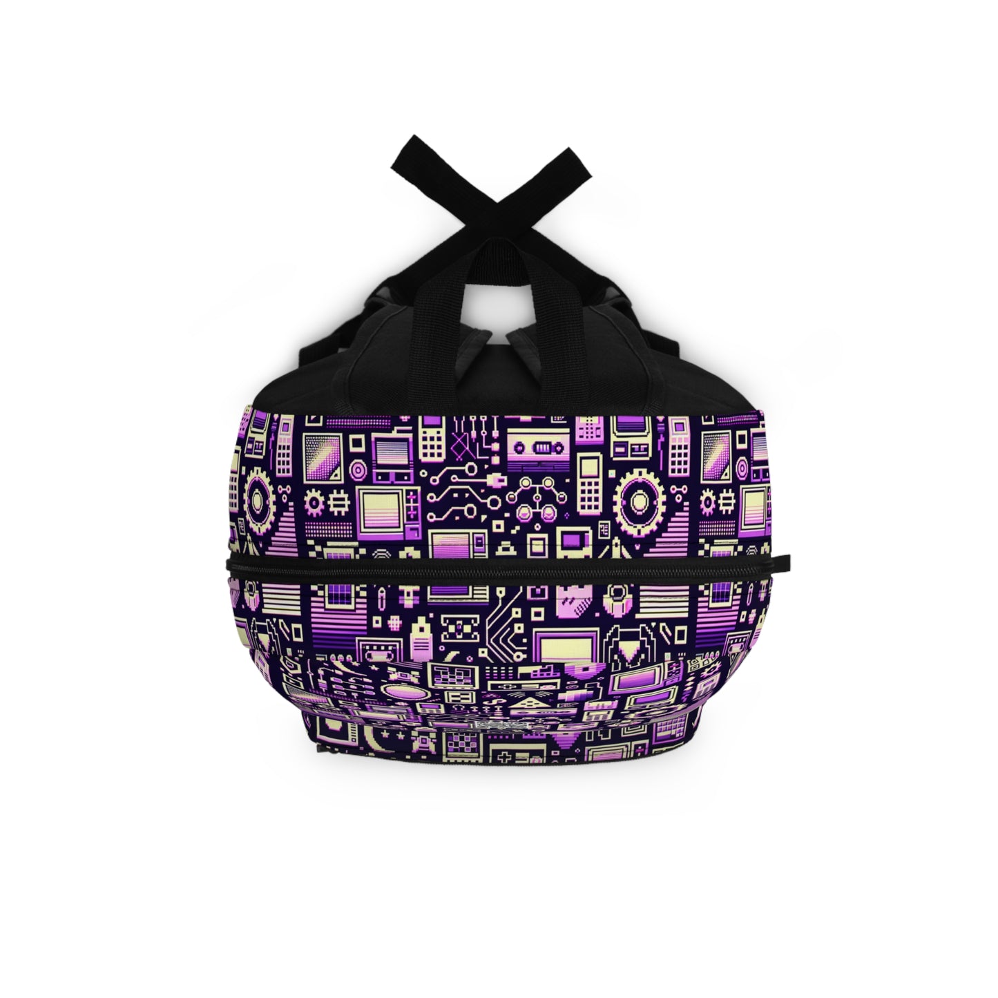 Digital Nostalgia Remix Modern Vintage Fusion Backpack - 8404 Design-54