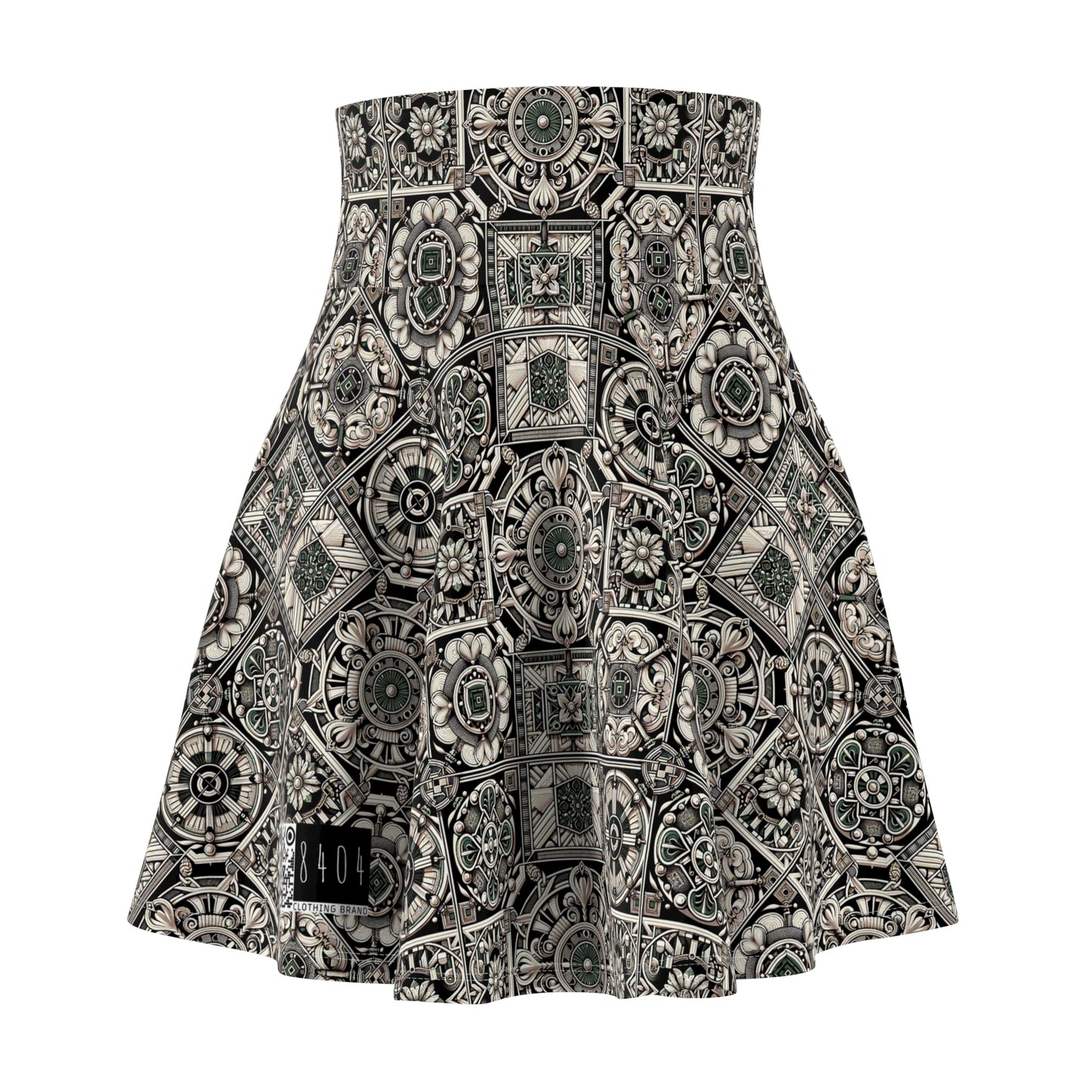 Cyber Garden Party Tech Garden Extravaganza Women's Skater Skirt - 8404 Design-45