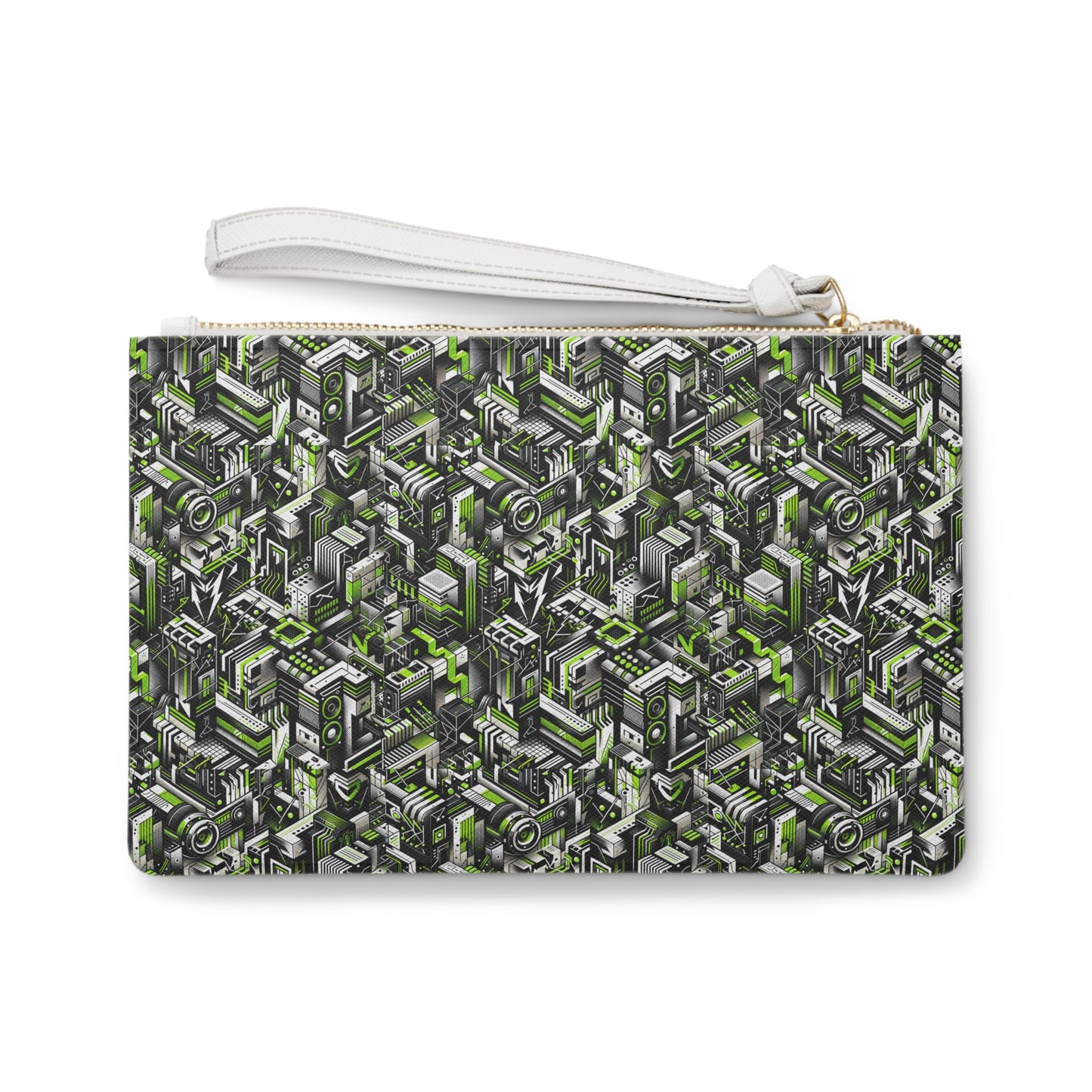 Graffiti Tech Fusion Bold Streetwear Fusion Clutch Bag - 8404 Design-53