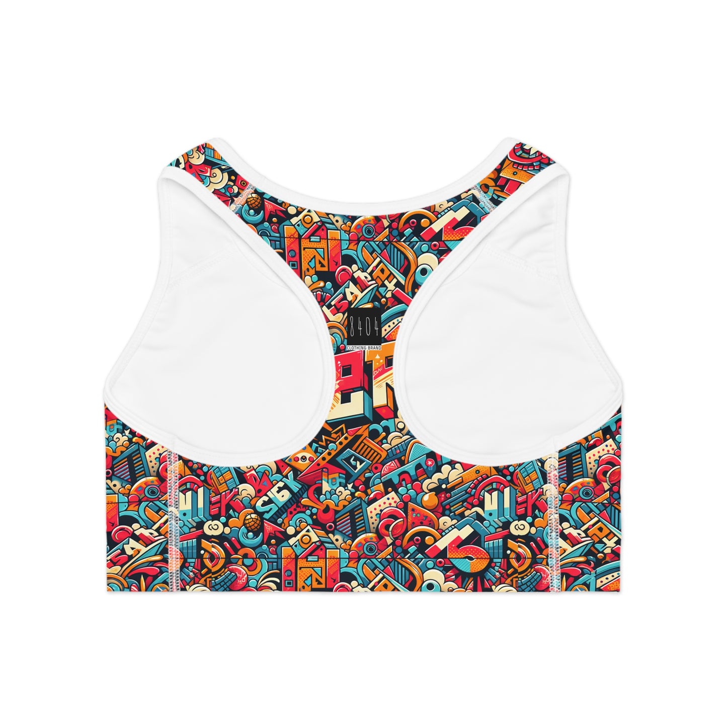 Neo-Traditional Street Art Modern Street Art Fusion Sports Bra - 8404 Design-58