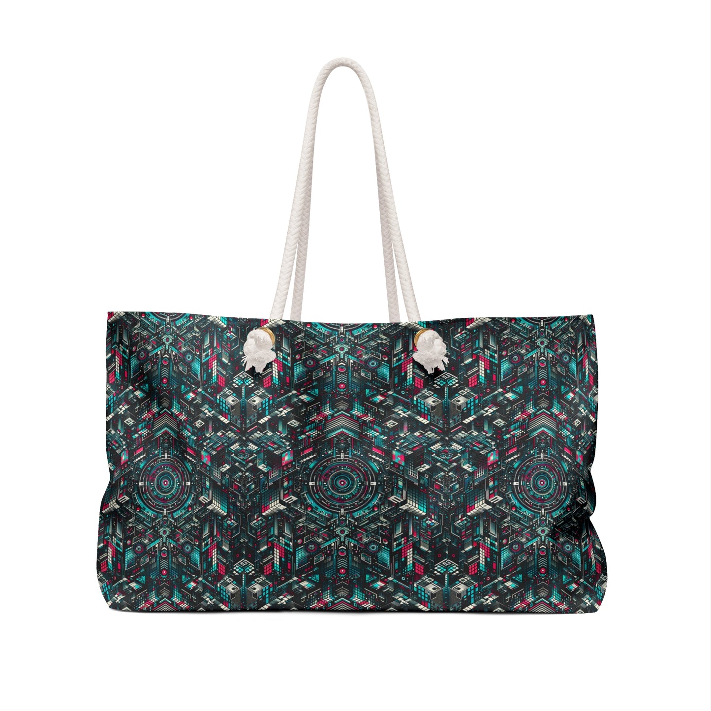Digital Rebellion Tech-Inspired Streetwear Weekender Bag - 8404 Design-54