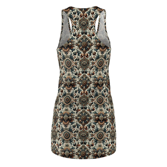 Neo-Dandyism Modern Dandy Streetwear Women's Cut & Sew Racerback Dress - 8404 Design-51