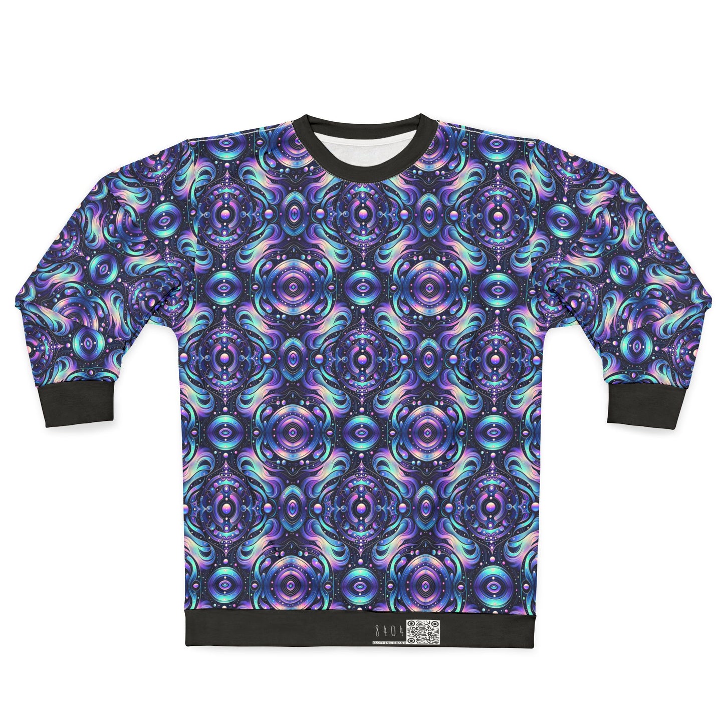 Iridescent Tech Fusion Tech-Forward Streetwear Sweatshirt - 8404 Design-62