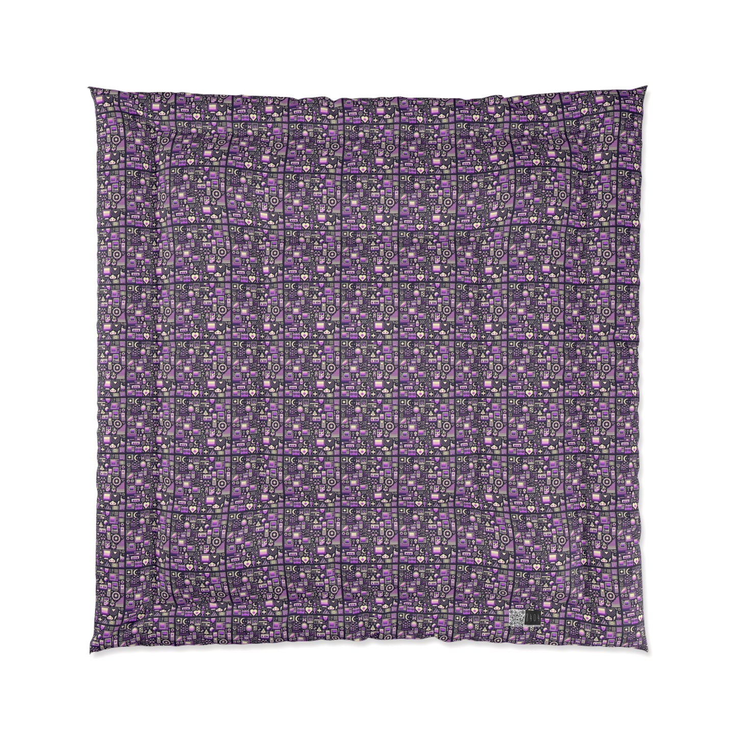 Digital Nostalgia Remix Modern Vintage Fusion Comforter - 8404 Design-54