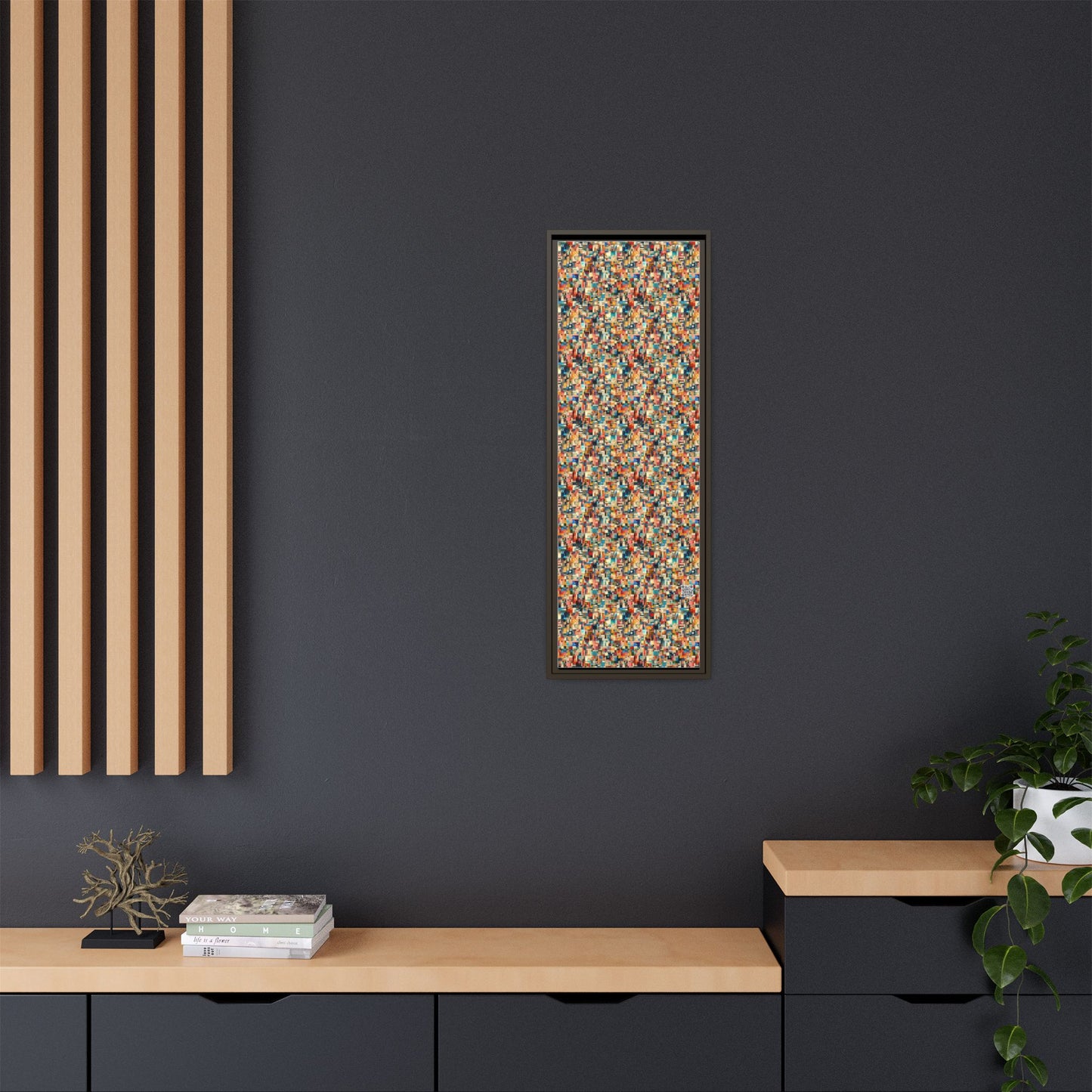 Digital Artistic Expression Artistic Streetwear Matte Canvas, Framed (multi-Color) - 8404 Design-46 B