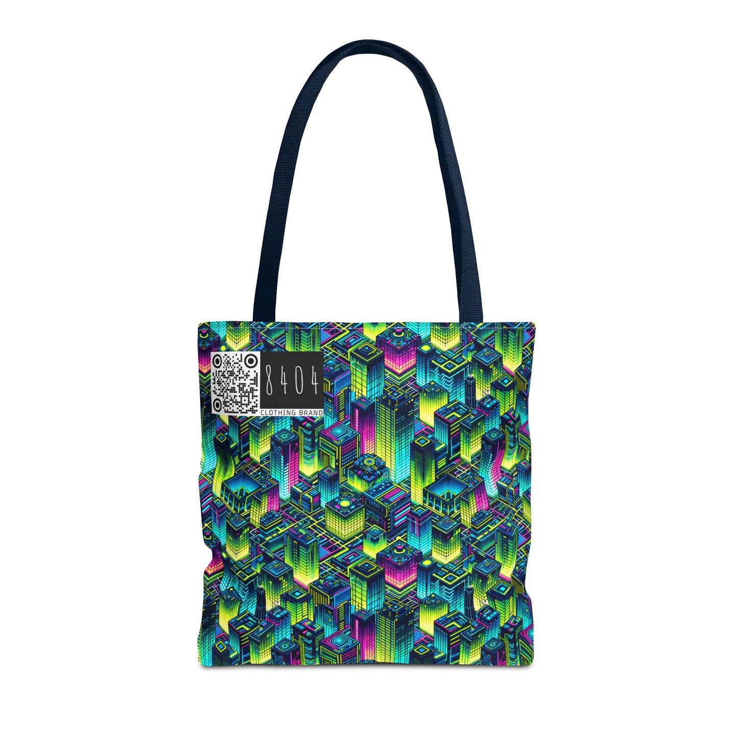 Tech-Infused Neon Tech-Forward Streetwear Tote Bag - 8404 Design-65