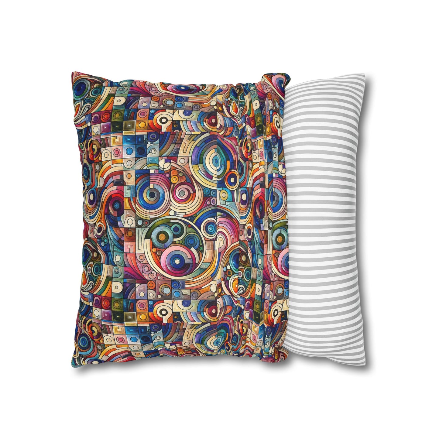 Digital Artistic Expression Artistic Streetwear Spun Polyester Square Pillowcase - 8404 Design-49